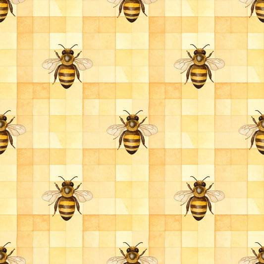 Bee Daisy Honey Pattern 21 Quilting Cotton Fabric