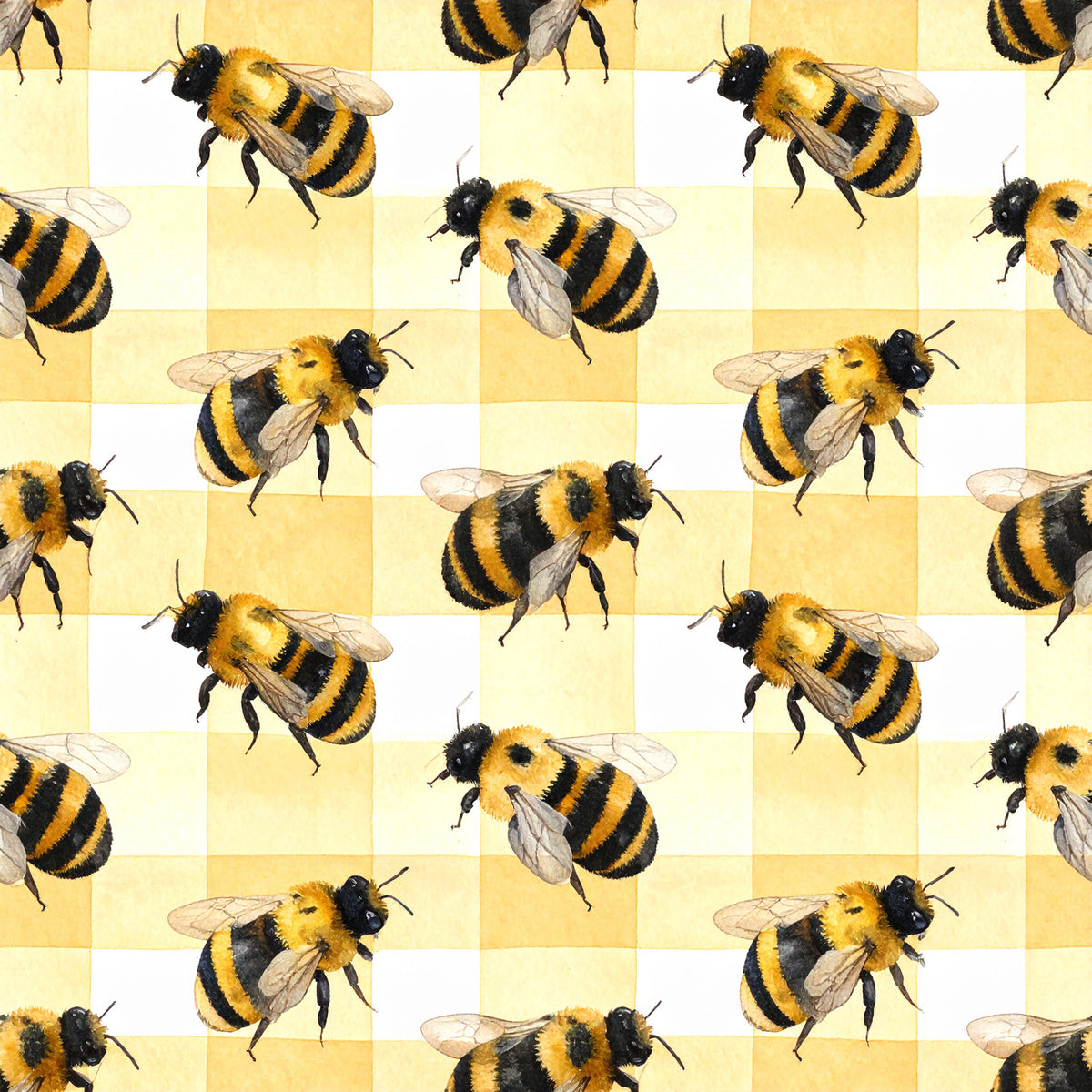 Bee Daisy Honey Pattern 5 Quilting Cotton Fabric