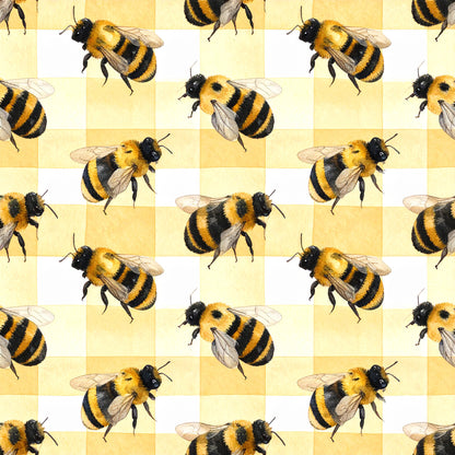 Bee Daisy Honey Pattern 5 Quilting Cotton Fabric