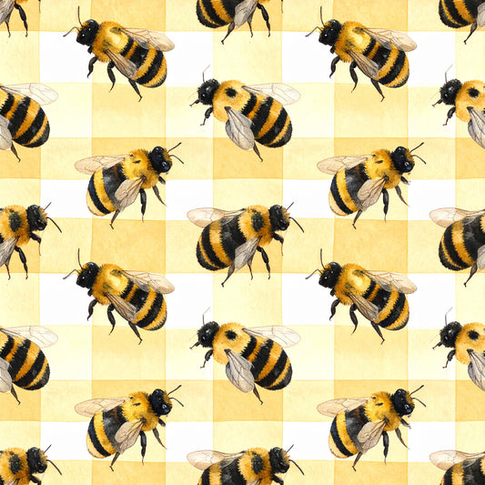 Bee Daisy Honey Pattern 5 Quilting Cotton Fabric