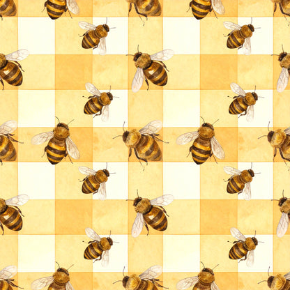 Bee Daisy Honey Pattern 6 Quilting Cotton Fabric