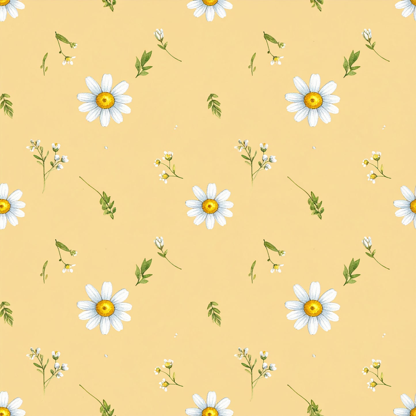 Bee Daisy Honey Pattern 8 Quilting Cotton Fabric