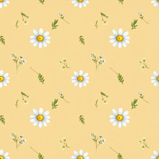 Bee Daisy Honey Pattern 8 Quilting Cotton Fabric