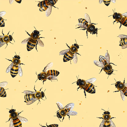 Bee Daisy Honey Pattern 9 Quilting Cotton Fabric