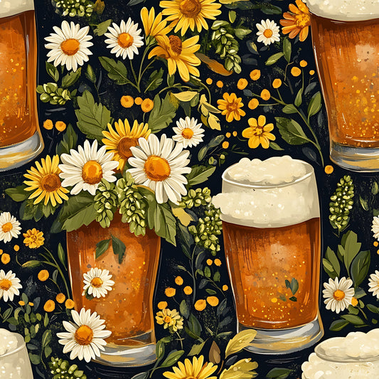 Beer Garden Florals Pattern 6 Quilting Cotton Fabric