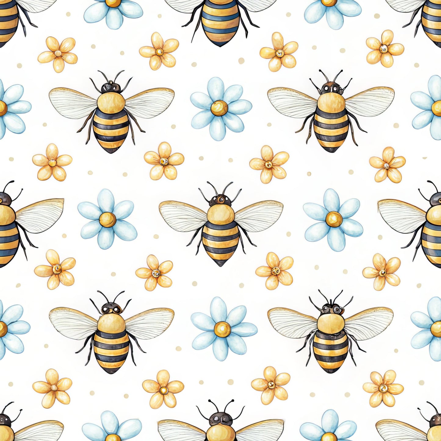 Bees and Beehives Pattern 15 Quilting Cotton Fabric