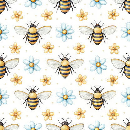 Bees and Beehives Pattern 15 Quilting Cotton Fabric