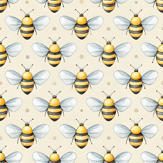 Bees and Beehives Pattern 16 Quilting Cotton Fabric
