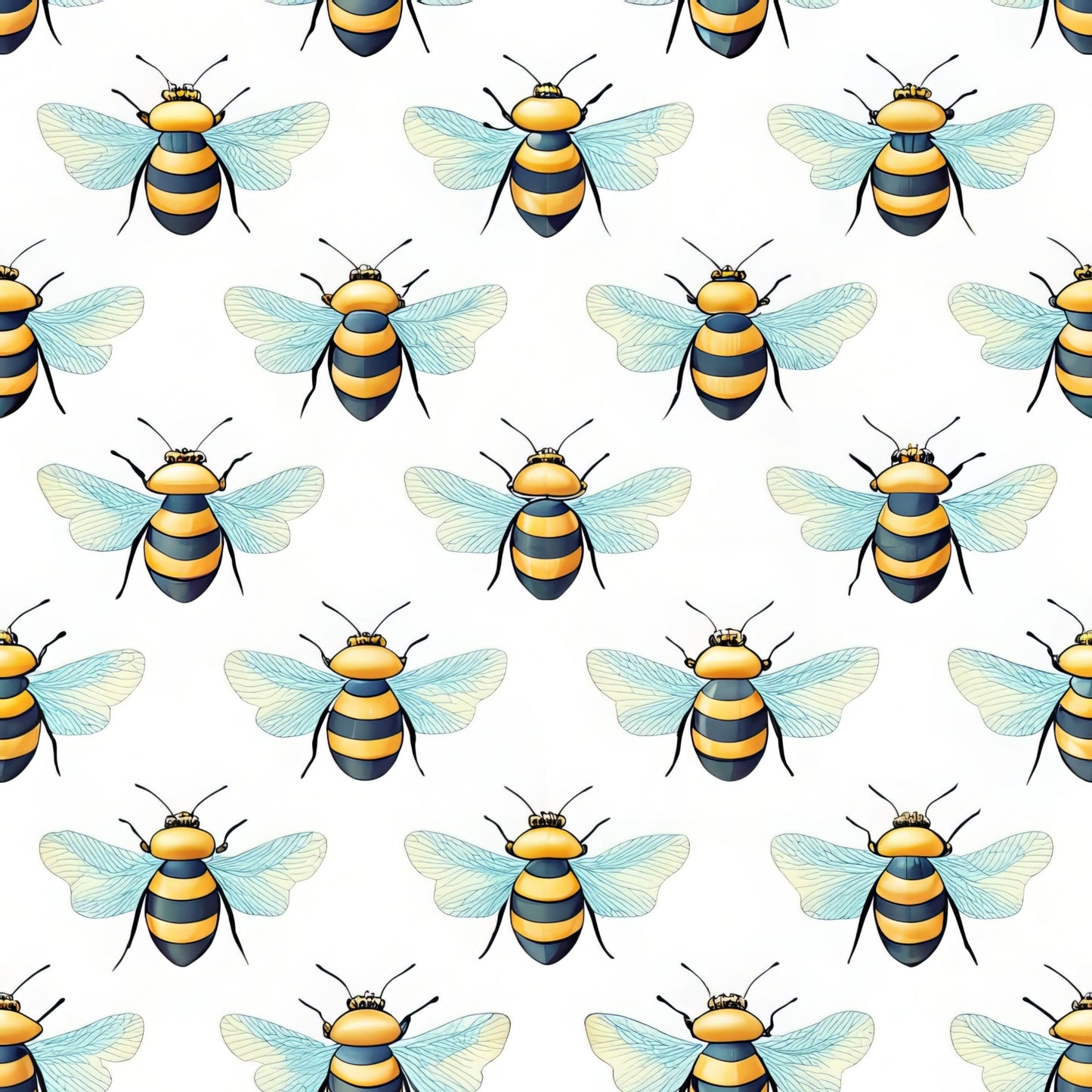 Bees and Beehives Pattern 2 Quilting Cotton Fabric