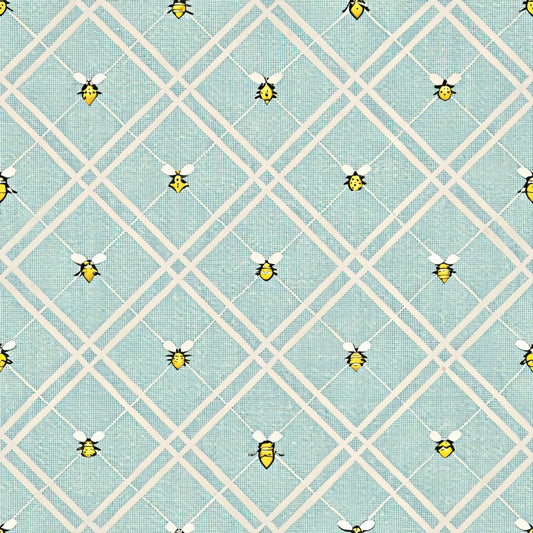Bees and Beehives Pattern 4 Quilting Cotton Fabric
