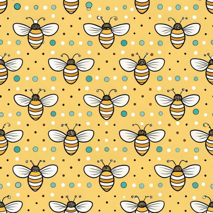 Bees and Beehives Pattern 5 Quilting Cotton Fabric