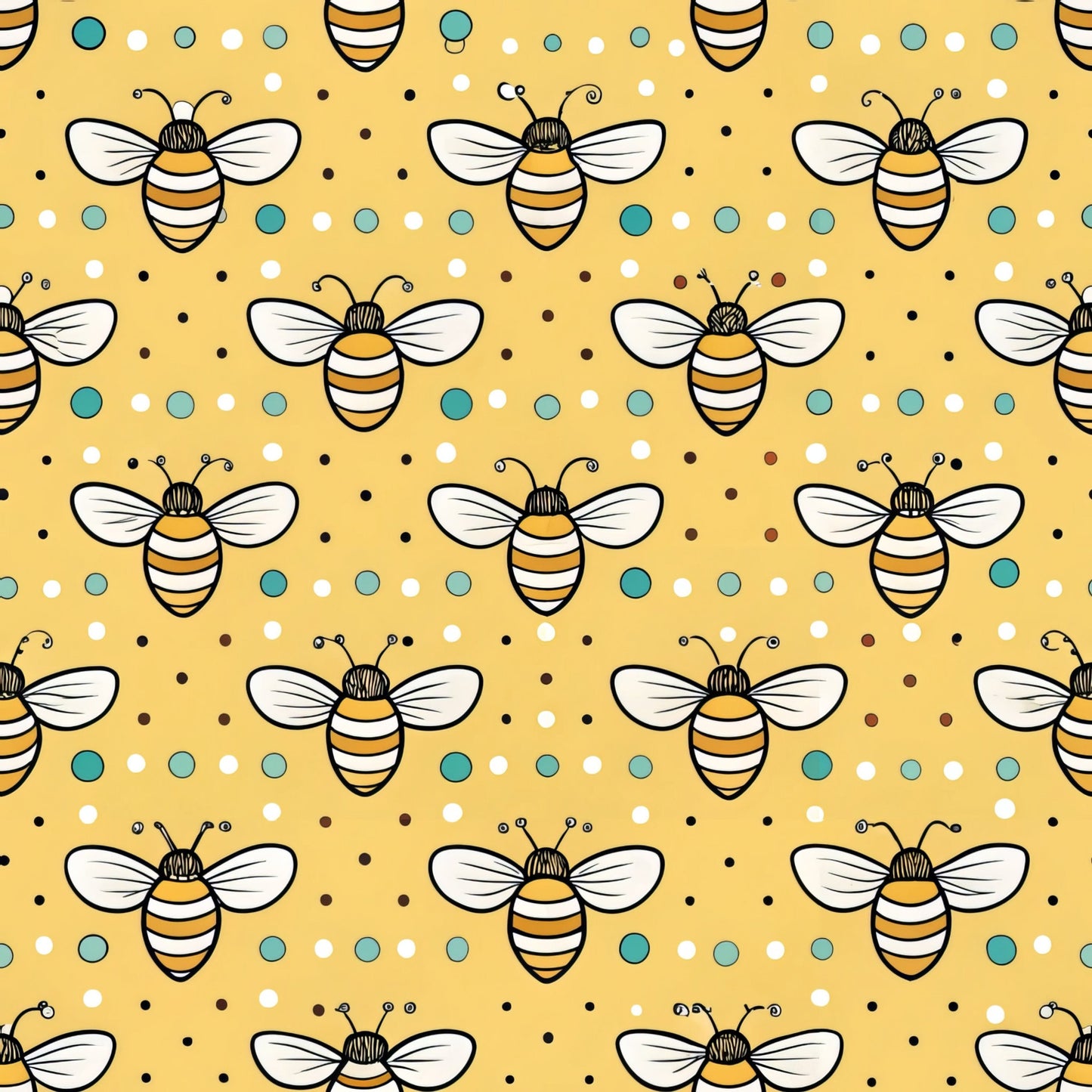 Bees and Beehives Pattern 5 Quilting Cotton Fabric