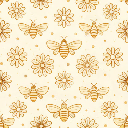 Bees and Beehives Pattern 9 Quilting Cotton Fabric