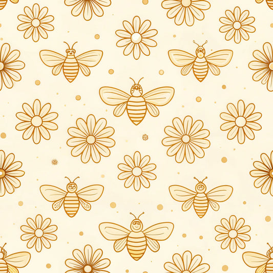 Bees and Beehives Pattern 9 Quilting Cotton Fabric