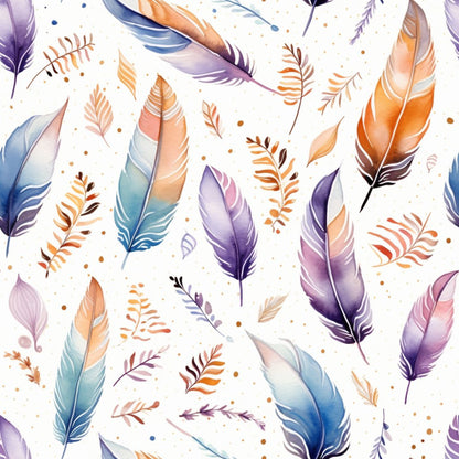 Beige Boho Pattern 3 Quilting Cotton Fabric