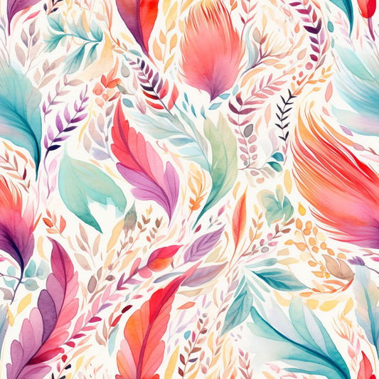 Beige Boho Pattern 7 Quilting Cotton Fabric