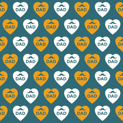 Best Dad Ever Fathers Day Pattern 2 Quilting Cotton Fabric
