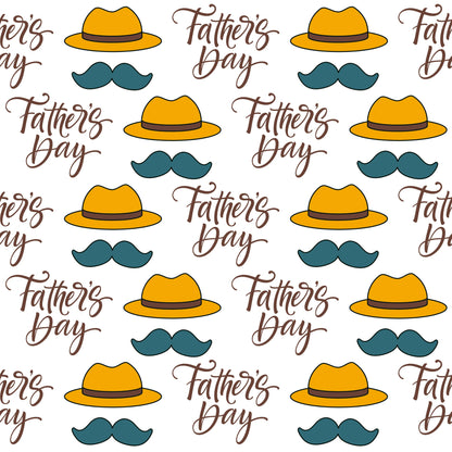 Best Dad Ever Fathers Day Pattern 5 Quilting Cotton Fabric