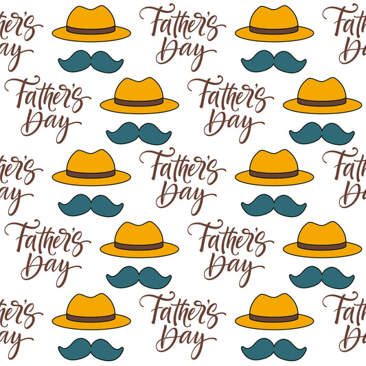 Best Dad Ever Fathers Day Pattern 5 Quilting Cotton Fabric