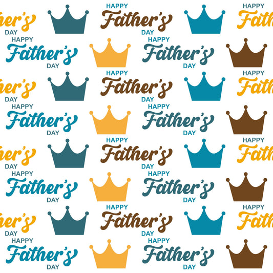 Best Dad Ever Fathers Day Pattern 8 Quilting Cotton Fabric