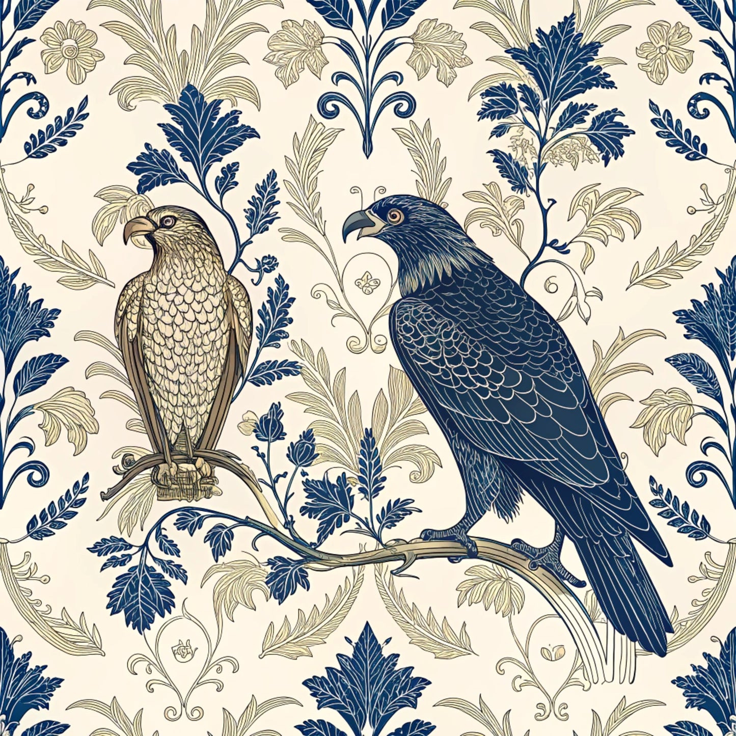 Birds of Prey Pattern 3 Quilting Cotton Fabric