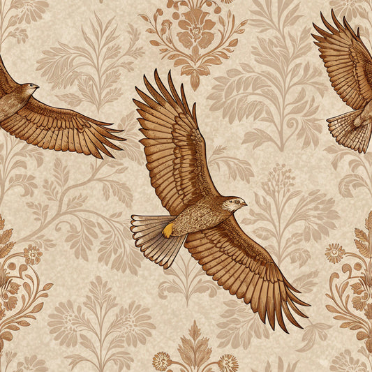 Birds of Prey Pattern 4 Quilting Cotton Fabric