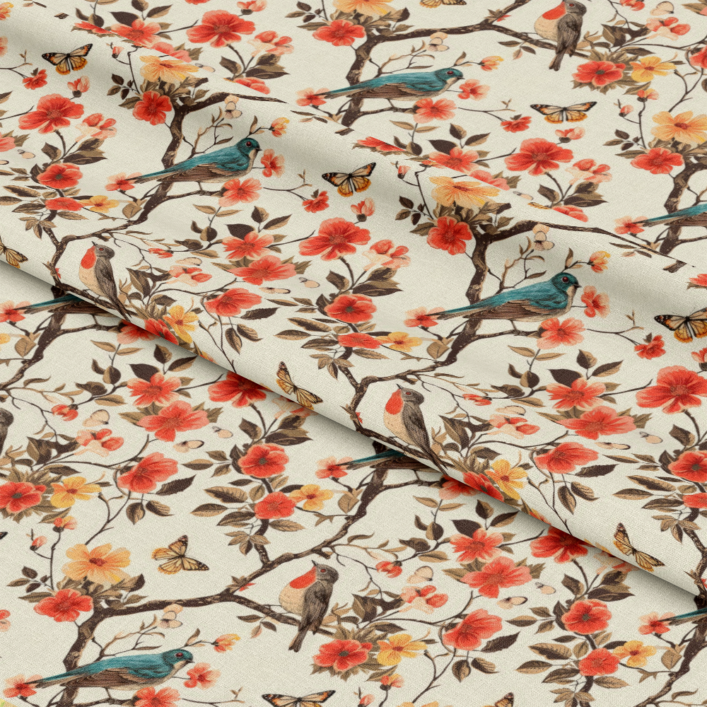Birds on Branches Pattern 11 Quilting Cotton Fabric