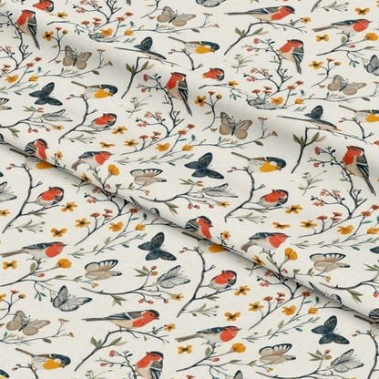 Birds on Branches Pattern 8 Quilting Cotton Fabric