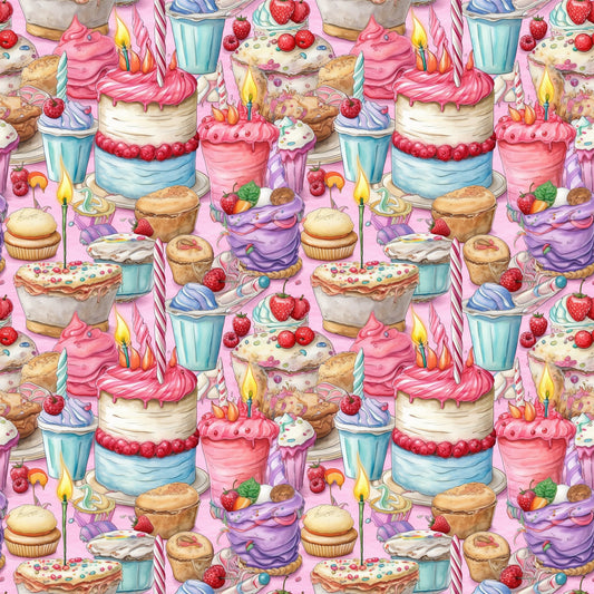 Birthday Bash Pattern 1 Quilting Cotton Fabric