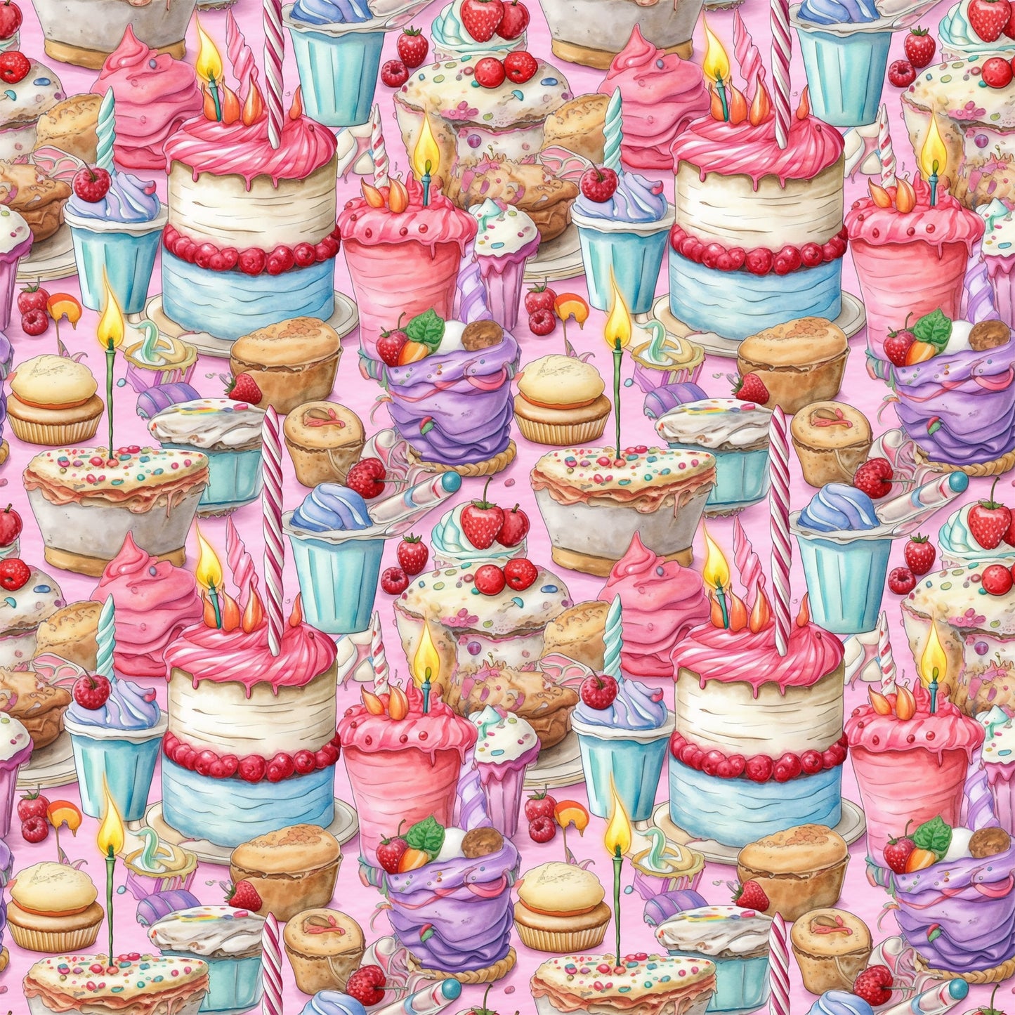 Birthday Bash Pattern 1 Quilting Cotton Fabric
