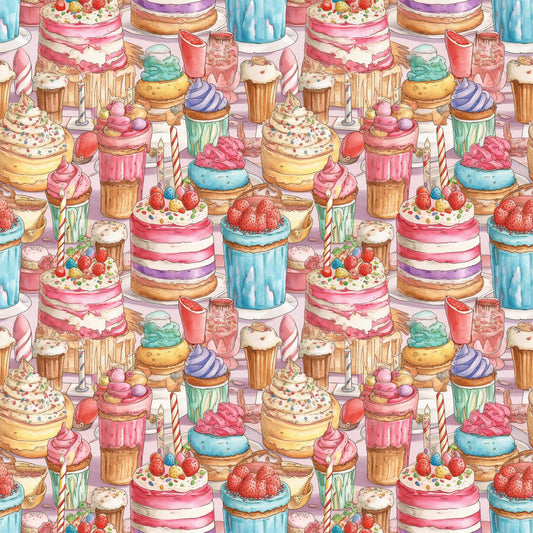 Birthday Bash Pattern 2 Quilting Cotton Fabric