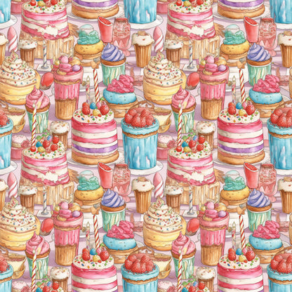 Birthday Bash Pattern 2 Quilting Cotton Fabric