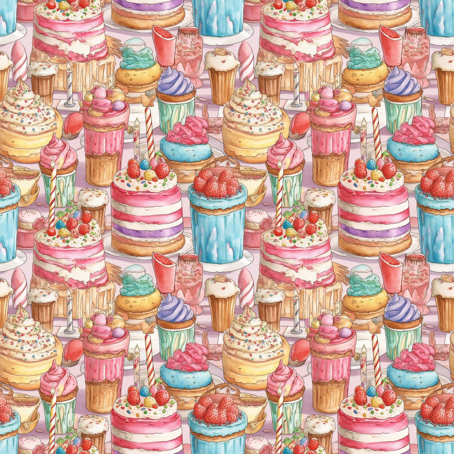 Birthday Bash Pattern 2 Quilting Cotton Fabric