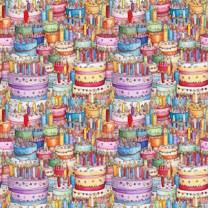Birthday Bash Pattern 8 Quilting Cotton Fabric