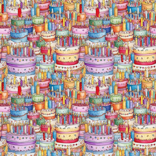 Birthday Bash Pattern 8 Quilting Cotton Fabric