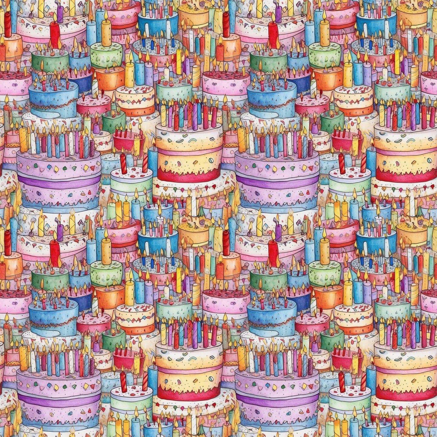 Birthday Bash Pattern 8 Quilting Cotton Fabric
