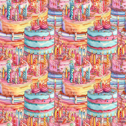 Birthday Bash Pattern 9 Quilting Cotton Fabric