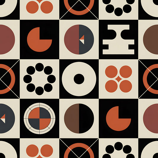 Black History Month Bauhaus Pattern 11 Quilting Cotton Fabric