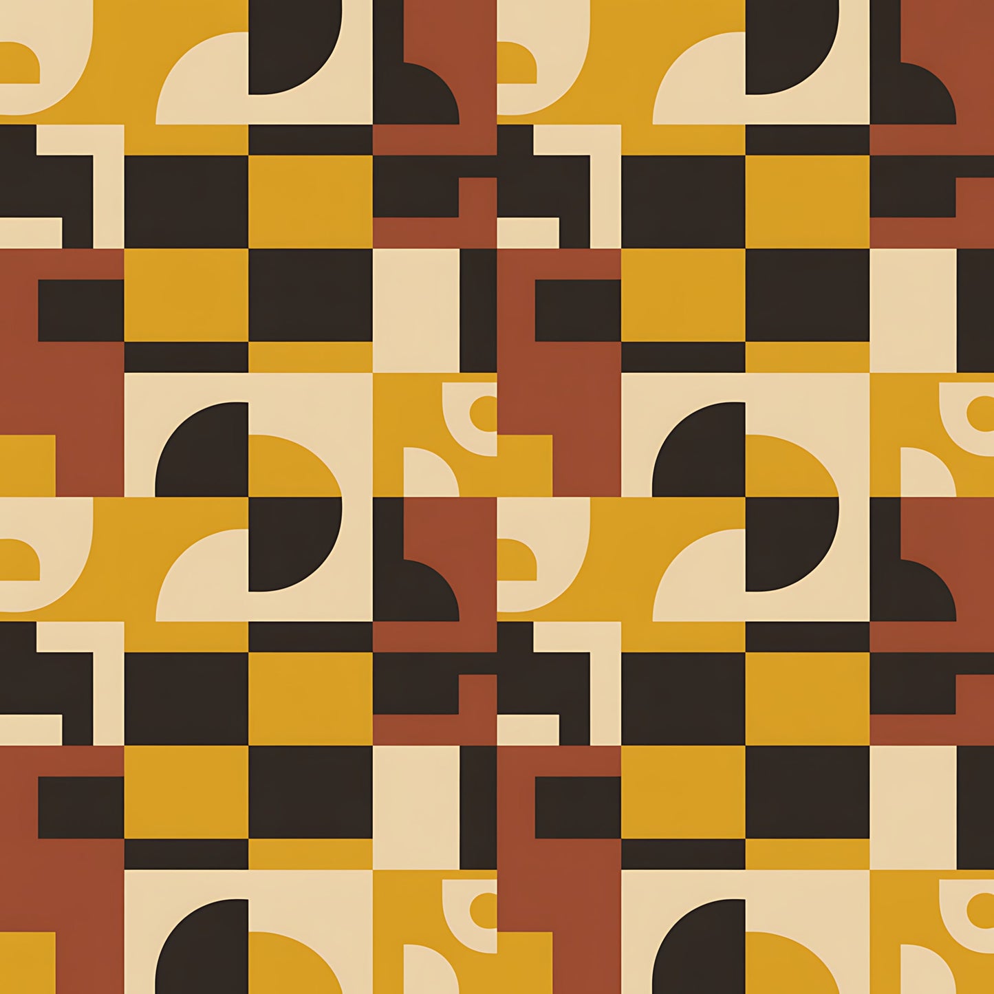 Black History Month Bauhaus Pattern 21 Quilting Cotton Fabric