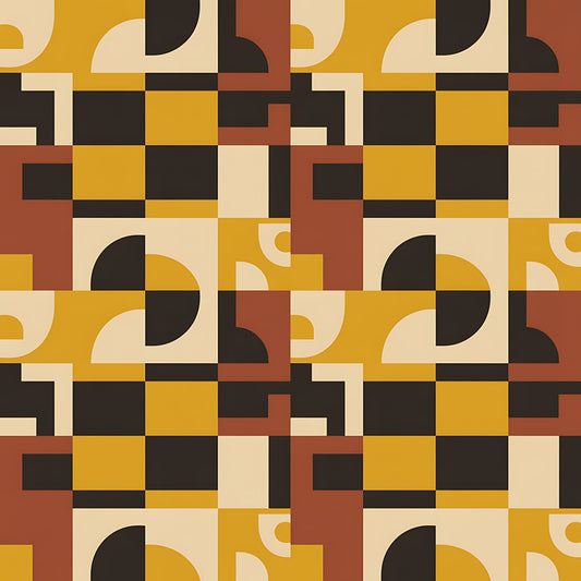 Black History Month Bauhaus Pattern 21 Quilting Cotton Fabric
