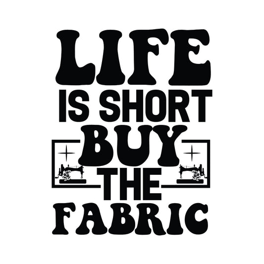 Black and White Buy the Fabric Panel