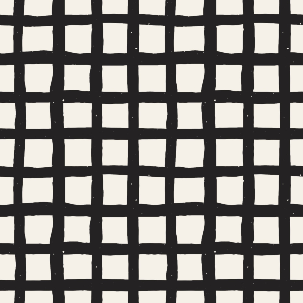 Black and White Doodles Pattern 1 Quilting Cotton Fabric