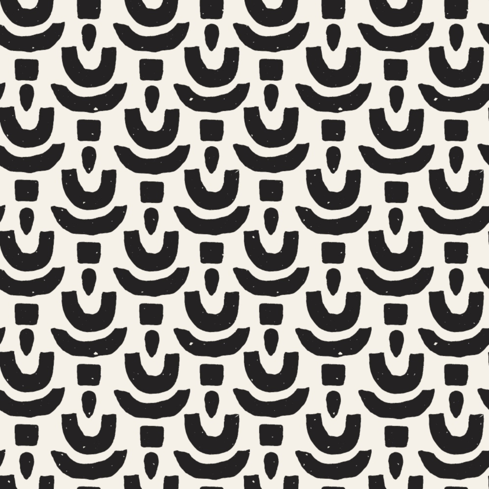 Black and White Doodles Pattern 11 Quilting Cotton Fabric