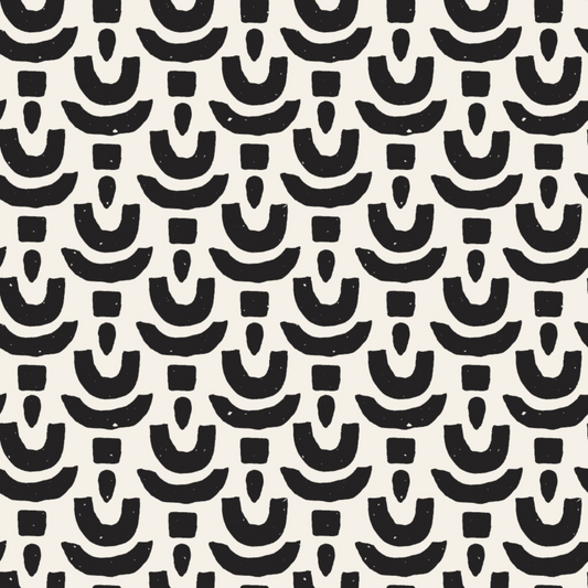 Black and White Doodles Pattern 11 Quilting Cotton Fabric