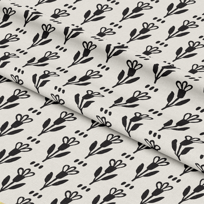 Black and White Doodles Pattern 12 Quilting Cotton Fabric