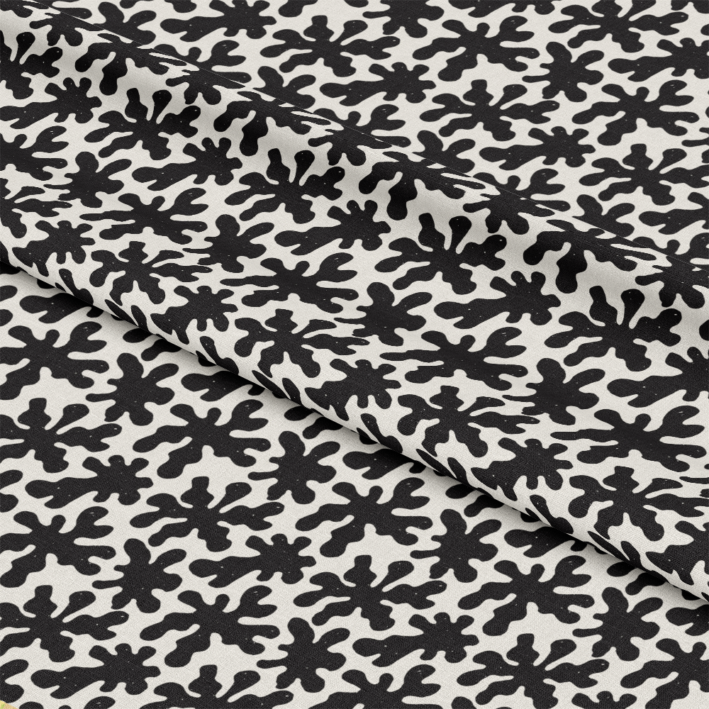 Black and White Doodles Pattern 2 Quilting Cotton Fabric