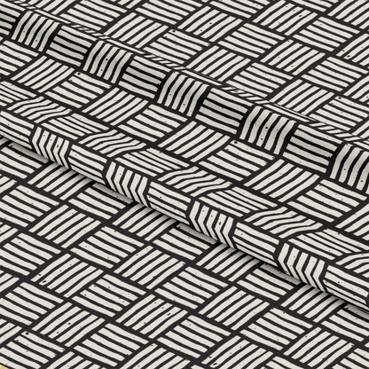 Black and White Doodles Pattern 3 Quilting Cotton Fabric