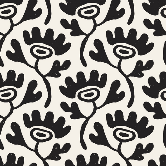 Black and White Doodles Pattern 7 Quilting Cotton Fabric