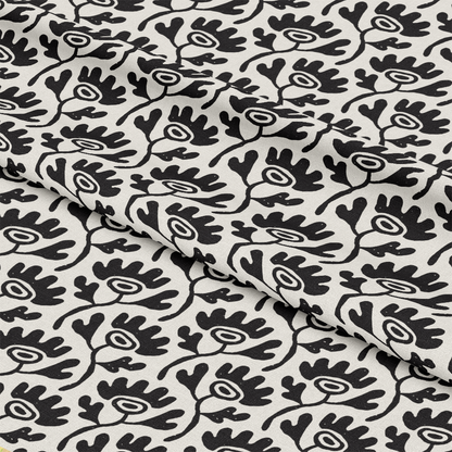 Black and White Doodles Pattern 7 Quilting Cotton Fabric