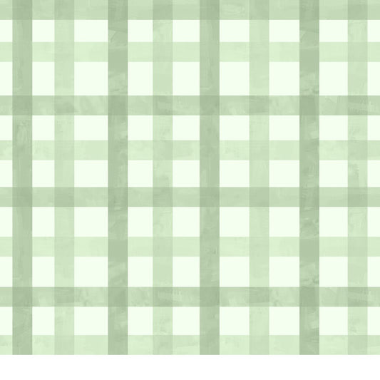 Green and white checkered gingham pattern.